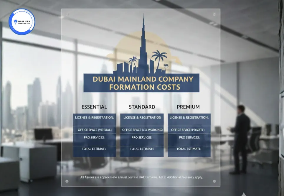 Cost of Dubai Mainland Company Formation